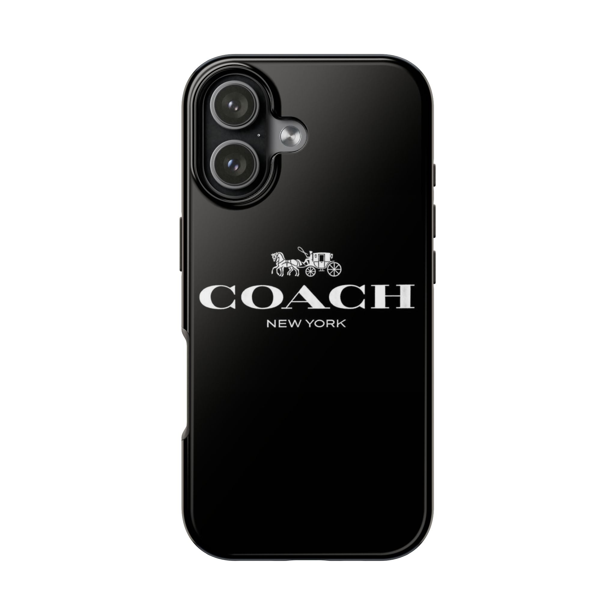 Coach Logo Tough Phone Case — Protective Black Designer-Inspired Phone Cover