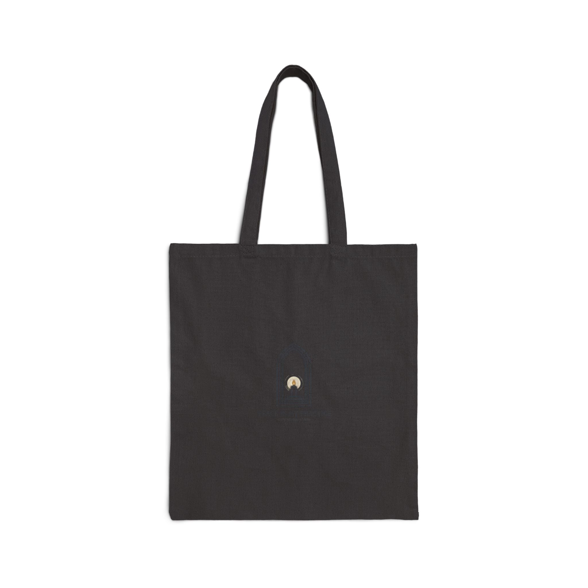 Gothic Arch Candle Tote | Monastic Minimalism, Scripture Micro-Text
